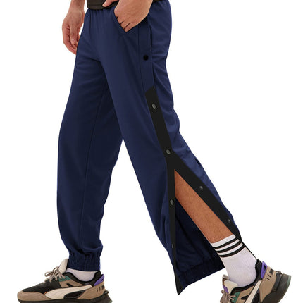 Men's Row Button Pants Loose Tappered Sports