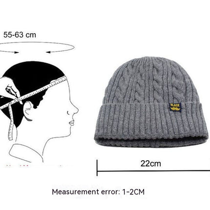 European And American Knitted Hat Men's Autumn And Winter Hat