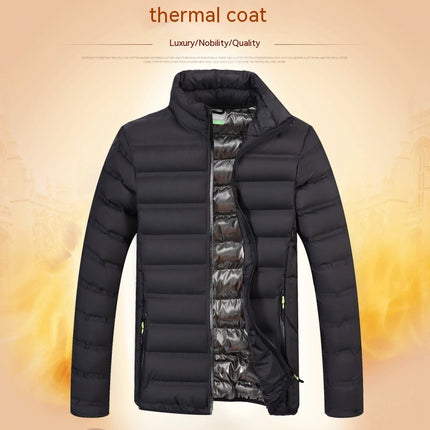 Korean Style Stand-up Collar Cotton-padded Coat Thickened Keep Warm And Handsome Cotton-padded Jacket