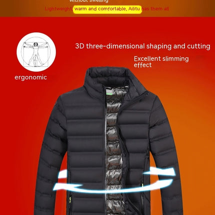 Korean Style Stand-up Collar Cotton-padded Coat Thickened Keep Warm And Handsome Cotton-padded Jacket