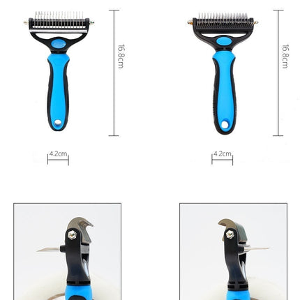 Pet Hair Unknotting Comb Thin Comb Two-in-one Beauty Products