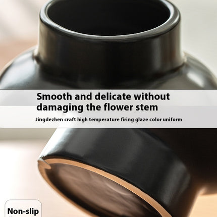 Nordic White Cream Style Ceramic Vase Decoration