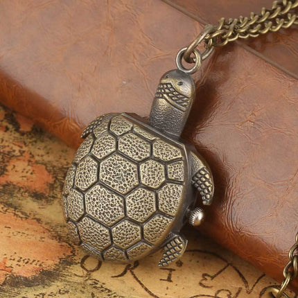 Bronze Turtle Vintage Pocket Watch