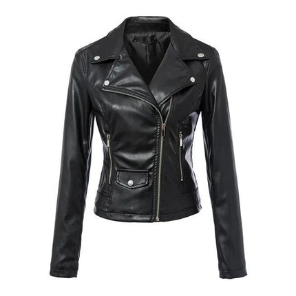 Leather coats Motorcycle Jacket Black Outerwear leather PU Jacket