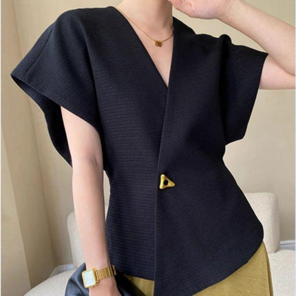 Vest Suit French Style Temperament Top For Women