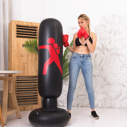 Boxing Punching Bag Inflatable Free-Stand Tumbler Sandbag