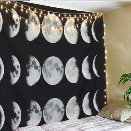 Starry universe moon hangs