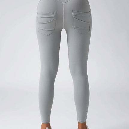 4 Pack Workout Leggings For Women With Pockets,High Waisted Tummy Control Yoga Pants For Workout Running