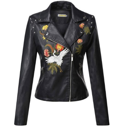 Leather coats Motorcycle Jacket Black Outerwear leather PU Jacket