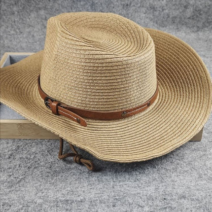 Big Head Circumference Cowboy Hat Summer Sunshade