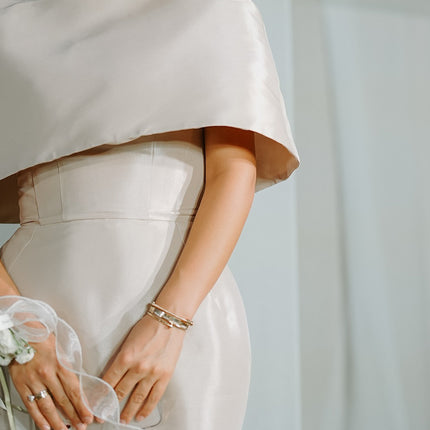 Satin Cape-style Top &Fitted Maxi Dress Set