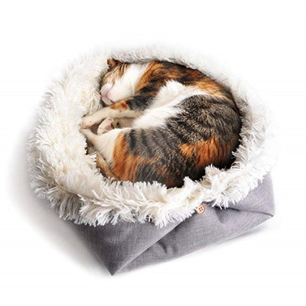 2 in 1 Pet Mattress Nest Convertible Pad Plush Mattress