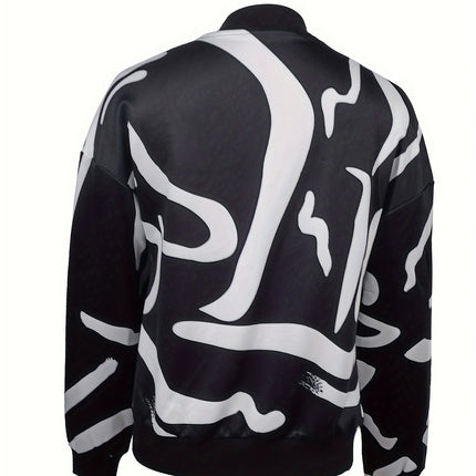 Ladies' Fashionable And Elegant Temperament, Versatile Drawing And Printing Fashion Jacket Jacket Jacket