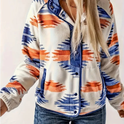 Women's Casual Western-Inspired Printed Jacket