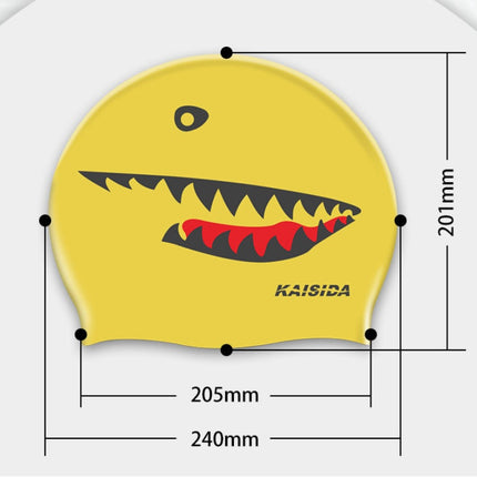 Silicone swimming cap