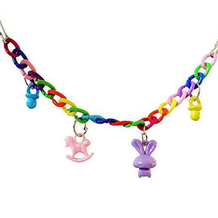 Parrot Acrylic Chain Suspension Bridge Swing Toy