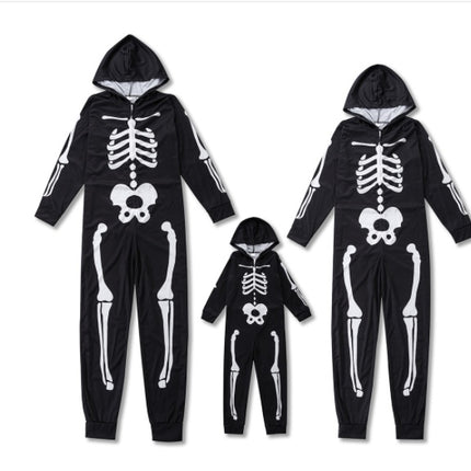 Halloween Parent Child Suit Printed Home Wear Pajamas One Piece Suit