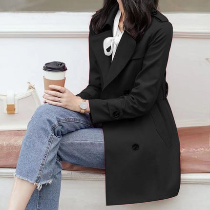 Ladies New Double Breasted Short Coat