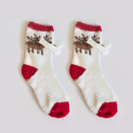 Fashion Simple Magnetic Christmas Socks For Men And Women
