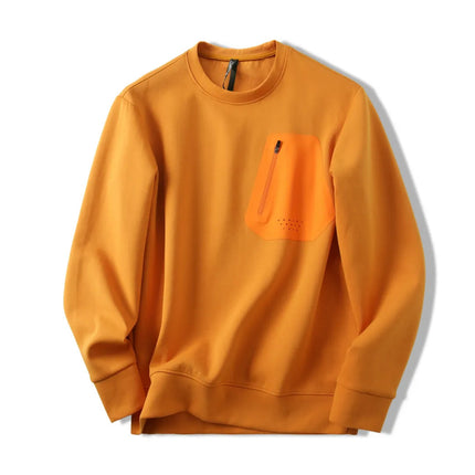 Outdoor Men's Air Cotton Warm And Comfortable Sports Casual Round Neck Pullover Sweater