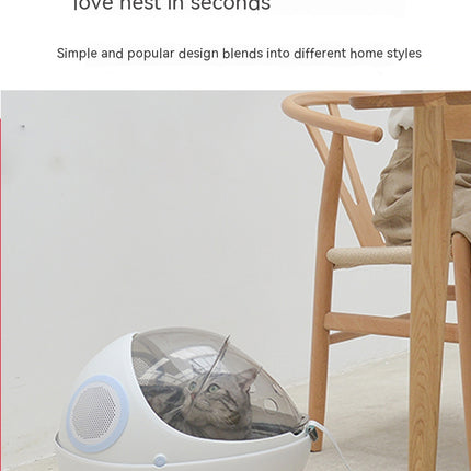 Breathable Egg Shell Cat Nest Pet Transparent Space Capsule Out Portable Backpack