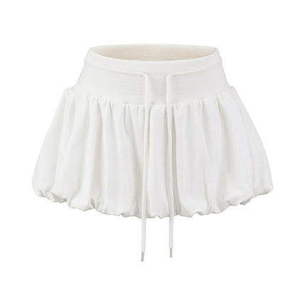 High Waist Bubble Bud Skirt
