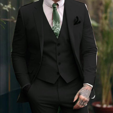 Plus-sized Plus Size Slim Fit Suit Three-piece Suit