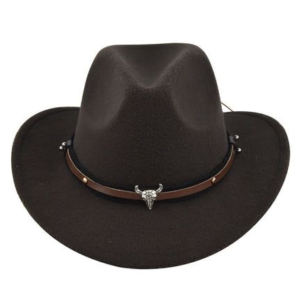 Cowhead Western Cowboy Hat Cornice