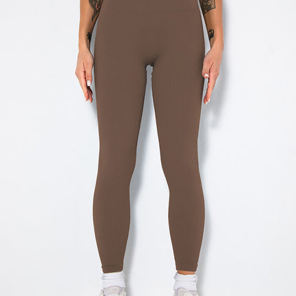 Butt Lifting Yoga Leggings Workout High Waist Tummy Control Ruched Booty Pants, Ribbed Seamless Leggings For Women High Waist Workout Gym Athletic Yoga Pants