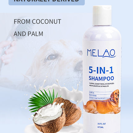 Pet Shampoo 473ml Five-in-one Soft And Clean Cats And Dogs Pet Shower Gel Shampoo