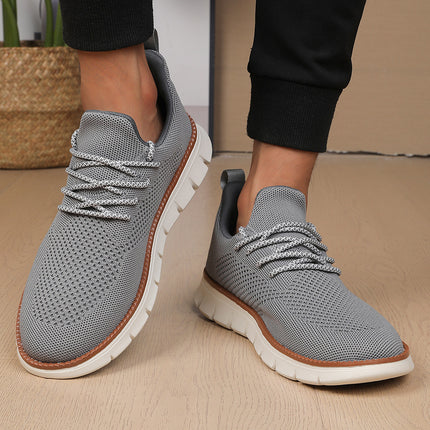 Men's Fashionable Flying Woven Surface Breathable Sneaker
