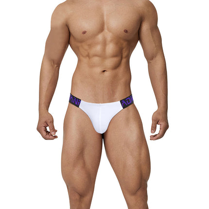 Men's Embossed Belt Low Waist Briefs Underwear