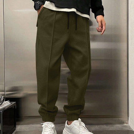 Thicken Ankle-tied Drawstring Leisure Sweatpants