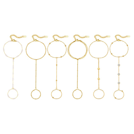 Stainless Steel Hand Support Chain Snake Chain Double Layer Twin