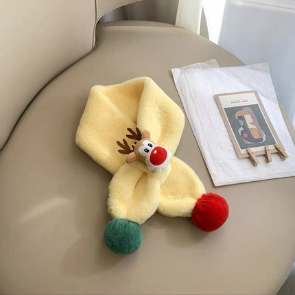 Children's Scarf Warm Plush Thick Windproof