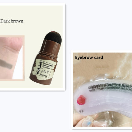 Brow Stamp Shaping Kit Eyebrow Stamp Waterproof Long Lasting Natural Shape Brow Stamp Contouring Stick Makeup Eyebrow Shadow