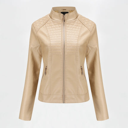 Women's motorcycle leather jacket