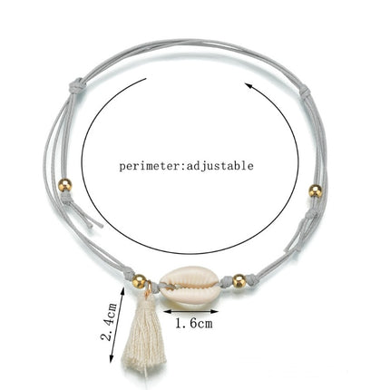 Metal ball single layer anklet