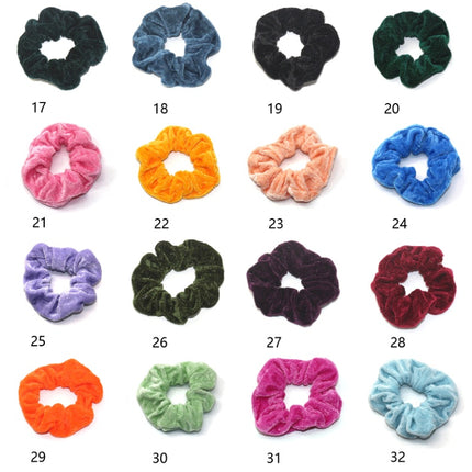 50  Pcs Gold velvet hair ring