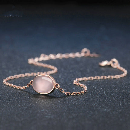 Classic dove egg natural powder crystal bracelet