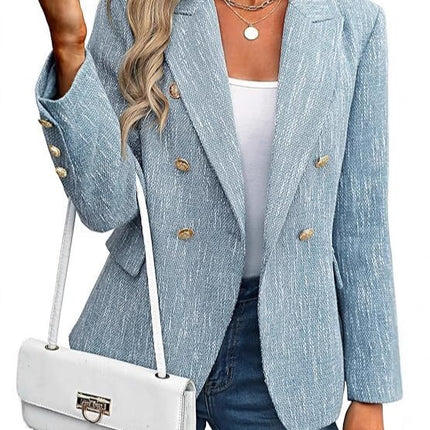 Women's Clothing Solid Color Suit Autumn Simplicity Style