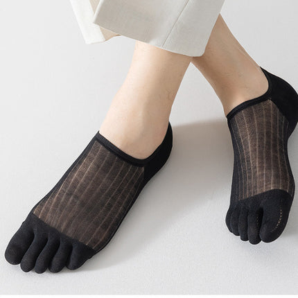 Modal Cotton Five-finger Ultra-thin Breathable Boat Socks