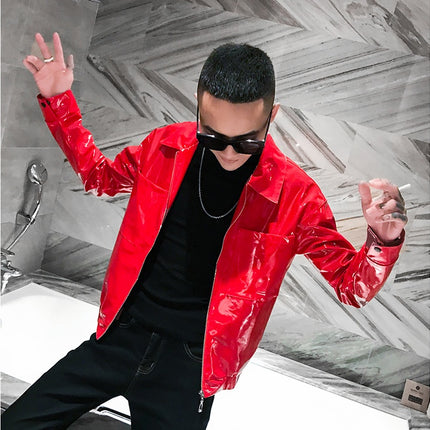 Men's Motorcycle Leather Jacket