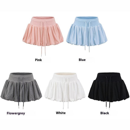 High Waist Bubble Bud Skirt