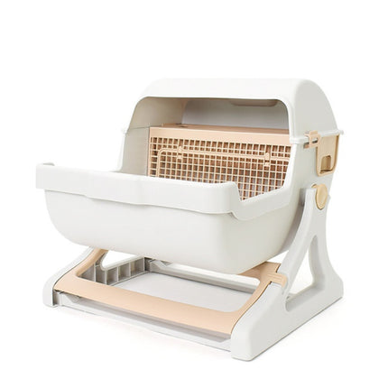 Cat toilet pet toilet semi-enclosed litter box