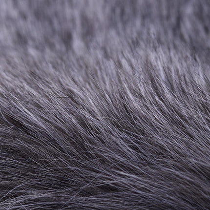 Lengthened Faux Fox Fur Bridal Evening Dress