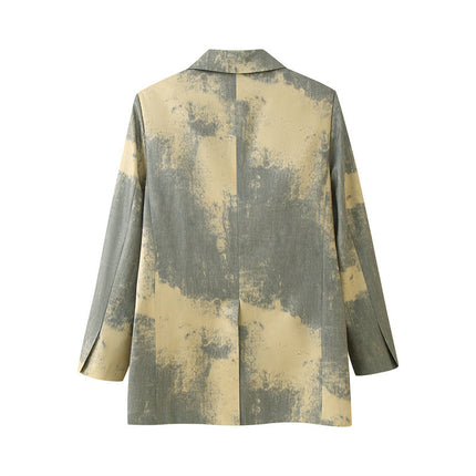 Simple Printed Minimalist Women's Suit Jacket