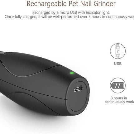 Safe Charging Low Noise Pet Electric Nail Polisher