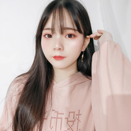 Metal ball drop earrings