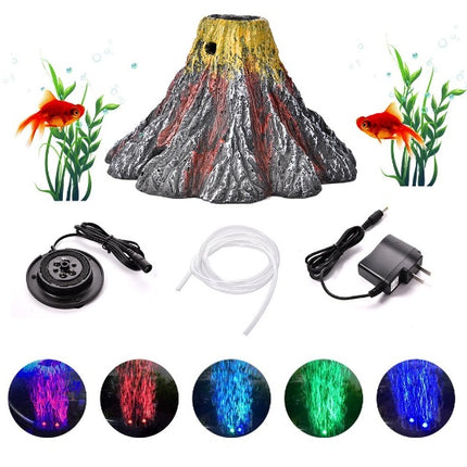 Fish Tank Creative Ornament Volcano Package